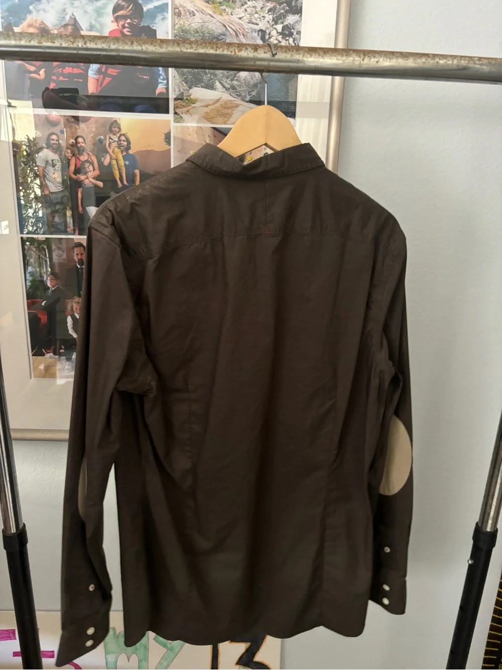 Banana Republic Brown Men's Button-Up Shirt